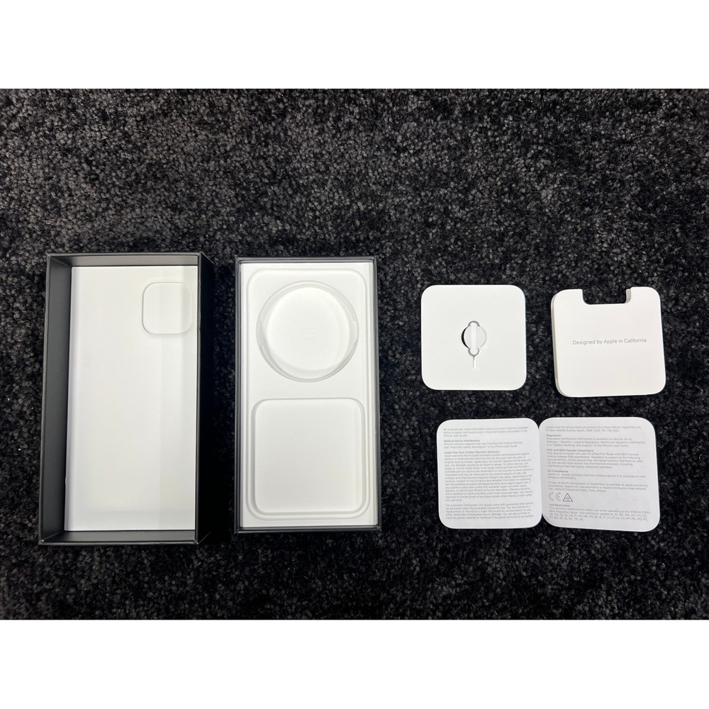 [BOX ONLY] Apple iPhone 12 Pro Pacific Blue 128GB Box and Papers